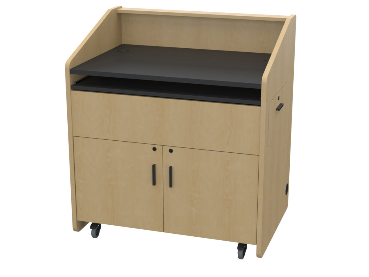 Audio Visual Furniture Single Rack Multimedia Podium (10RU) PD3002