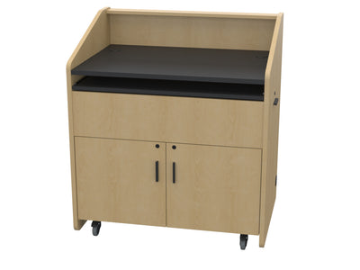 Audio Visual Furniture Single Rack Multimedia Podium (10RU) PD3002