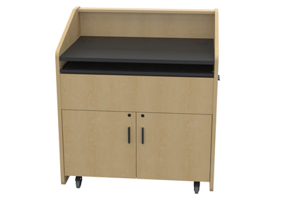 Audio Visual Furniture Single Rack Multimedia Podium (10RU) PD3002