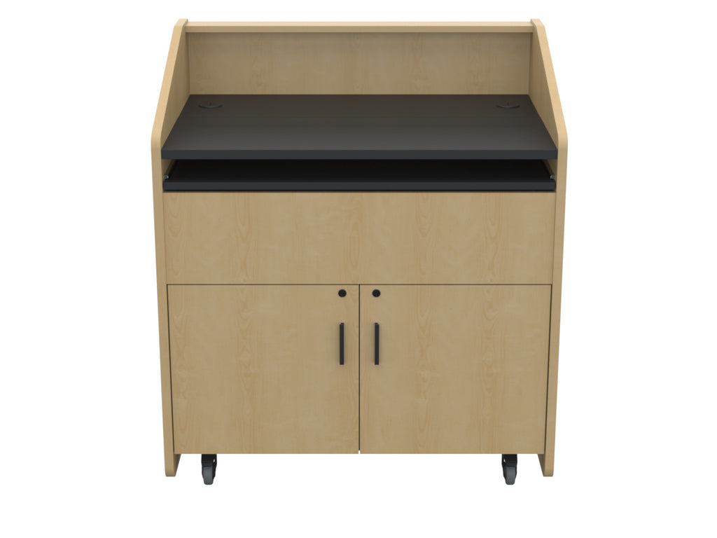 Audio Visual Furniture Single Rack Multimedia Podium (10RU) PD3002
