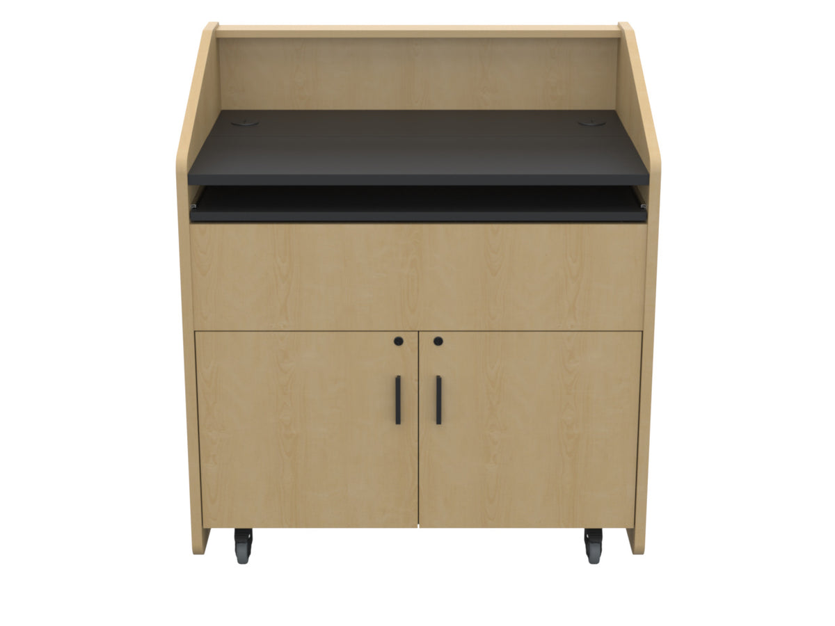 Audio Visual Furniture Single Rack Multimedia Podium (10RU) PD3002
