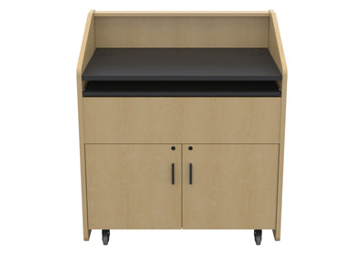 Audio Visual Furniture Single Rack Multimedia Podium (10RU) PD3002