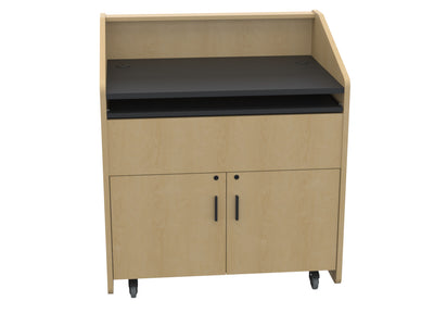 Audio Visual Furniture Single Rack Multimedia Podium (10RU) PD3002