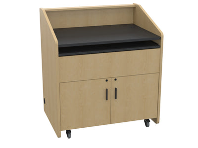 Audio Visual Furniture Single Rack Multimedia Podium (10RU) PD3002