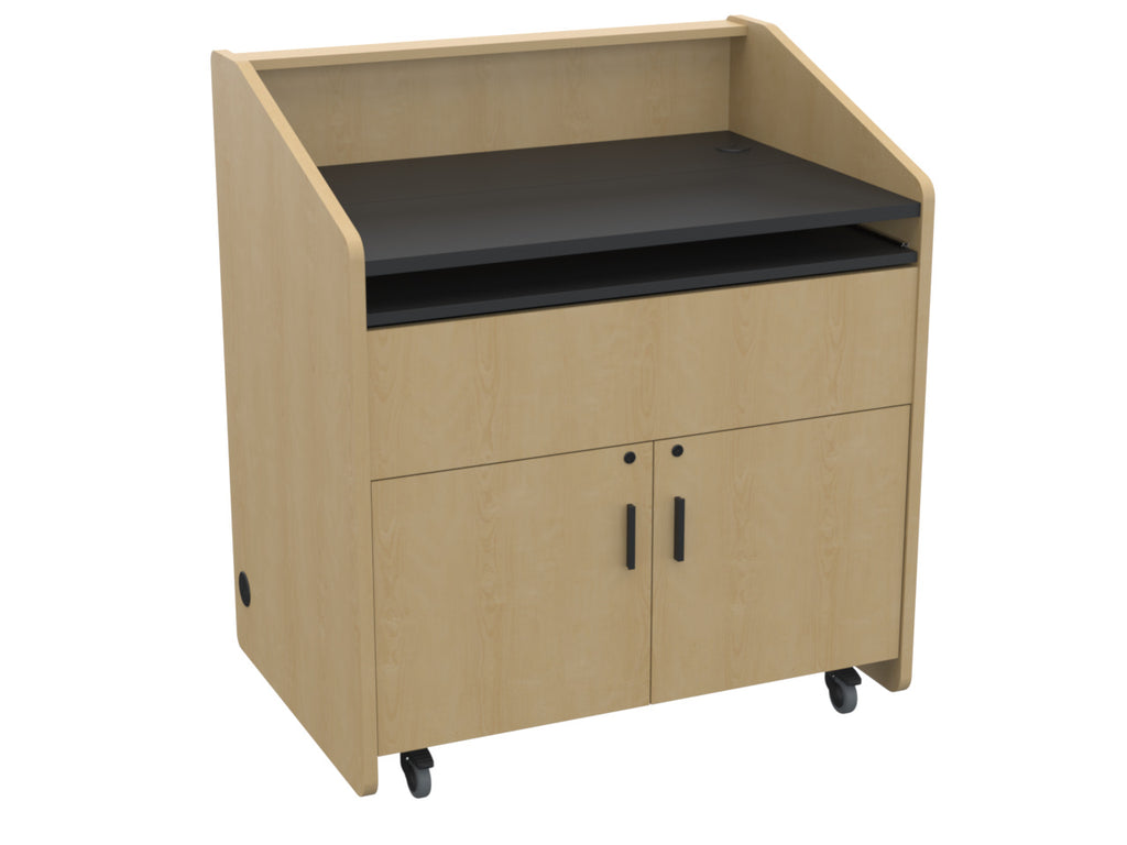 Audio Visual Furniture Single Rack Multimedia Podium (10RU) PD3002