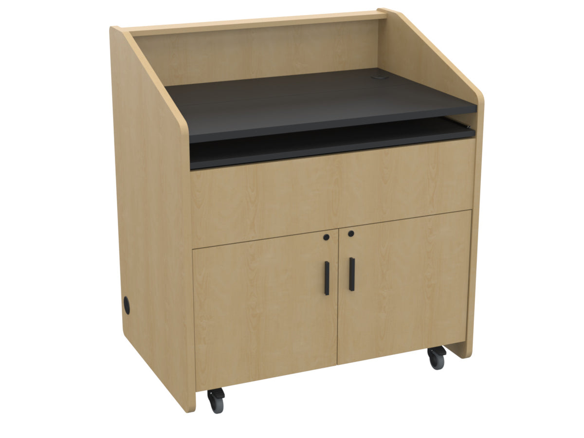 Audio Visual Furniture Single Rack Multimedia Podium (10RU) PD3002