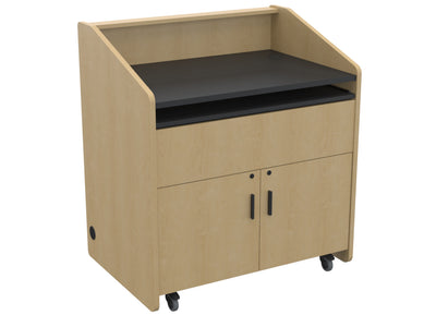 Audio Visual Furniture Single Rack Multimedia Podium (10RU) PD3002