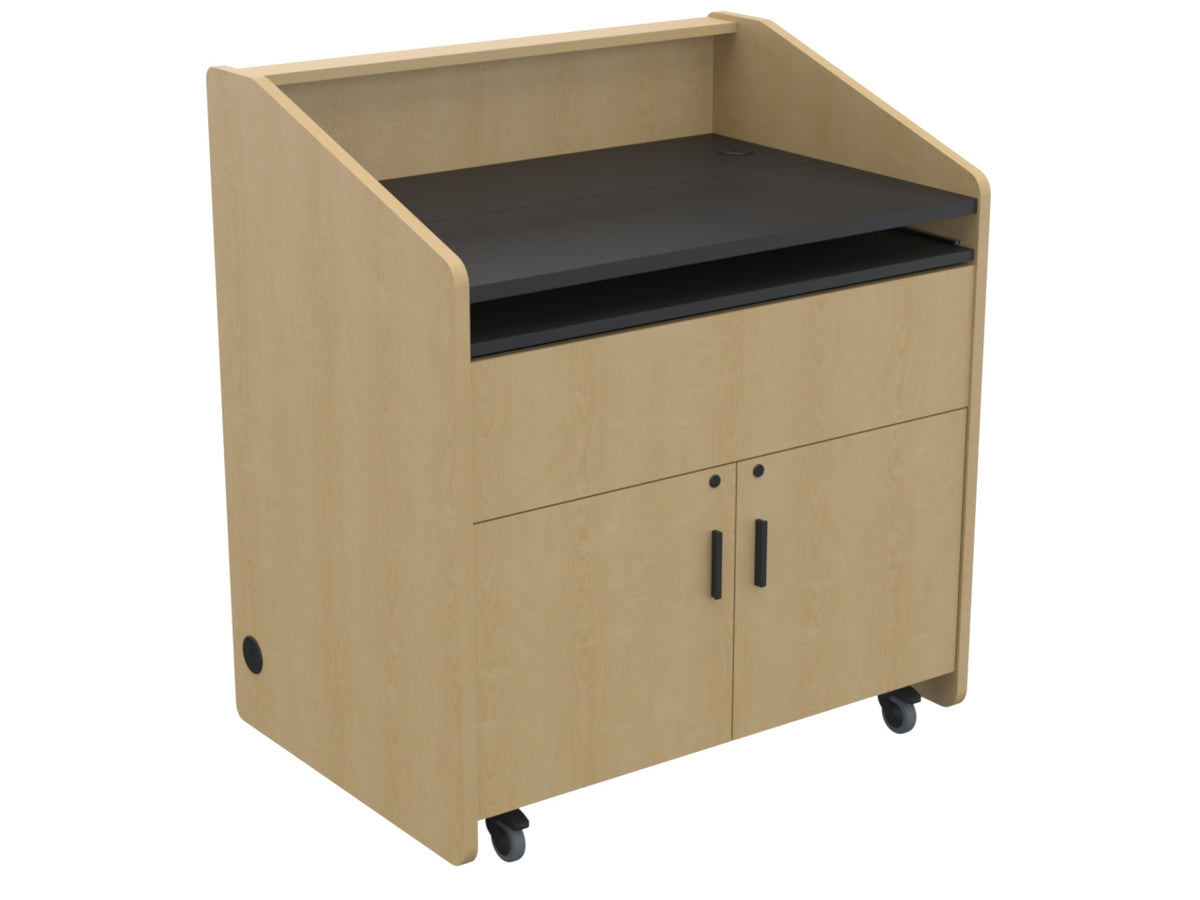 Audio Visual Furniture Single Rack Multimedia Podium (10RU) PD3002