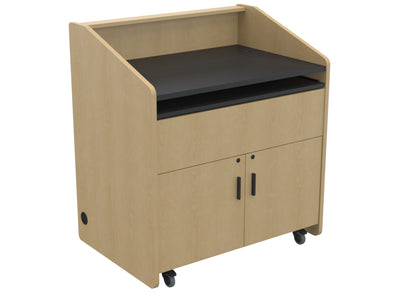 Audio Visual Furniture Single Rack Multimedia Podium (10RU) PD3002