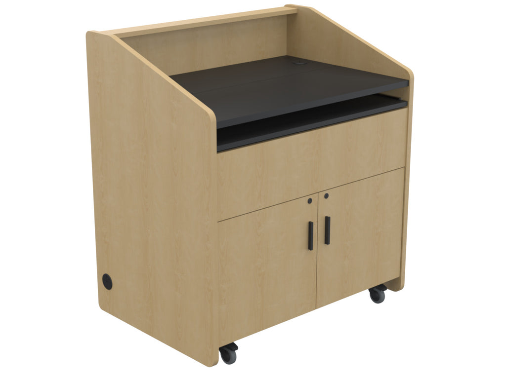Audio Visual Furniture Single Rack Multimedia Podium (10RU) PD3002