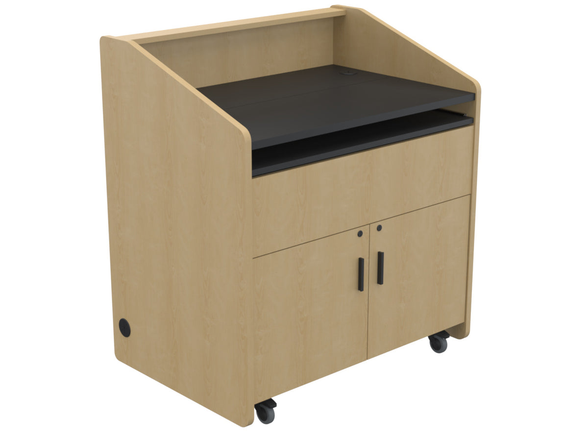 Audio Visual Furniture Single Rack Multimedia Podium (10RU) PD3002