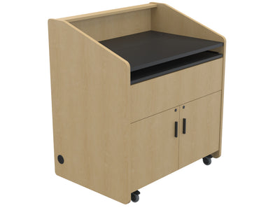 Audio Visual Furniture Single Rack Multimedia Podium (10RU) PD3002