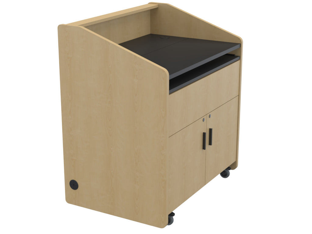 Audio Visual Furniture Single Rack Multimedia Podium (10RU) PD3002