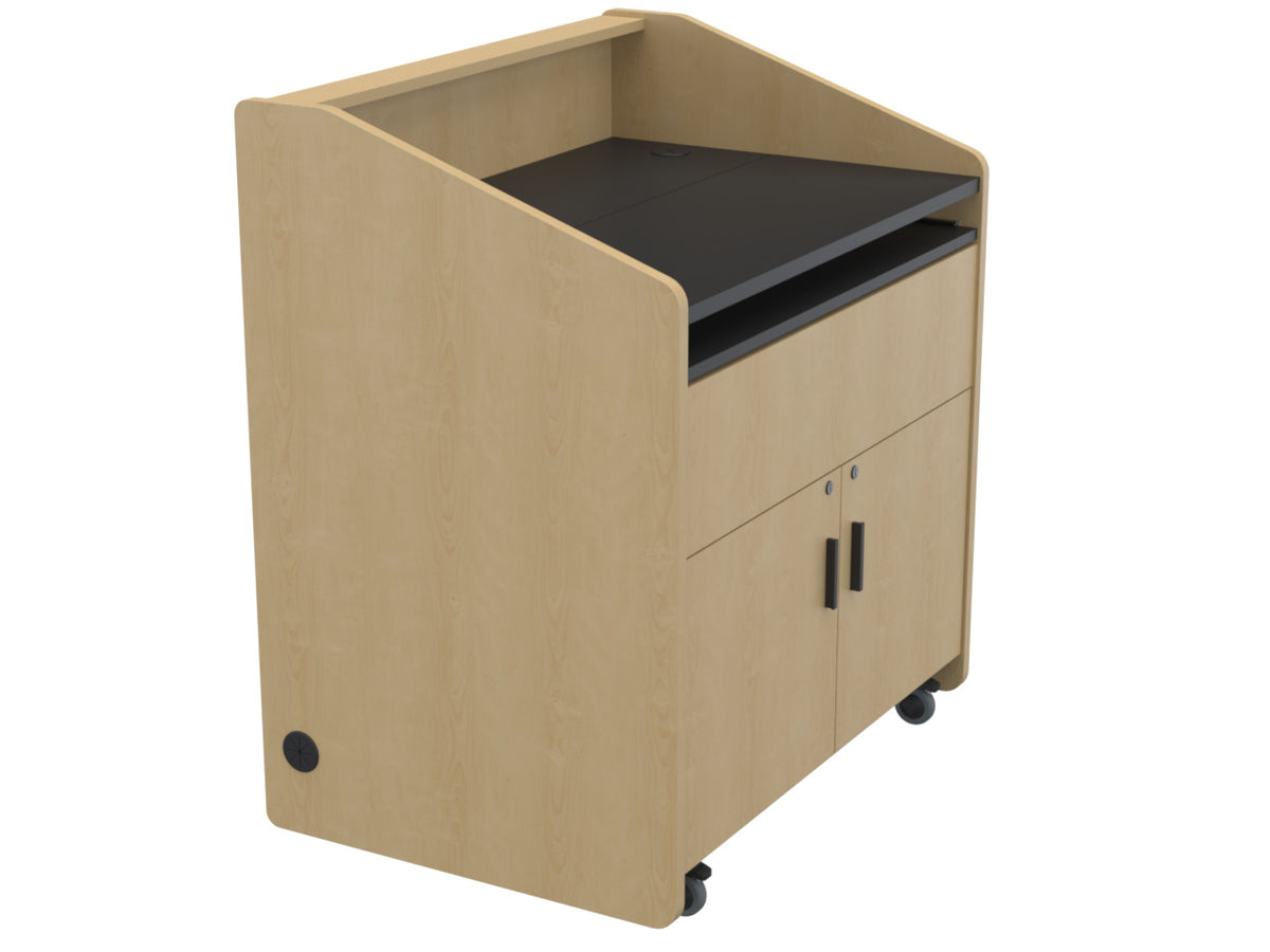 Audio Visual Furniture Single Rack Multimedia Podium (10RU) PD3002