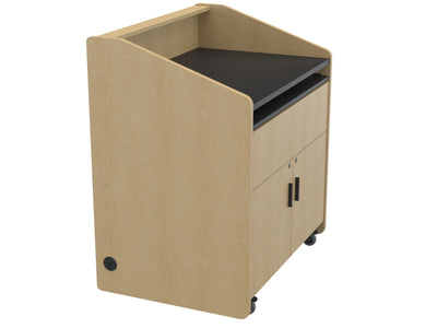 Audio Visual Furniture Single Rack Multimedia Podium (10RU) PD3002