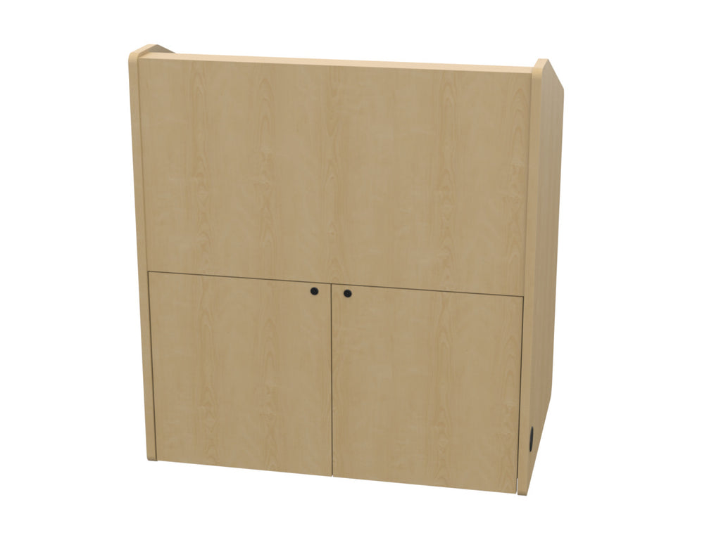 Audio Visual Furniture Single Rack Multimedia Podium (10RU) PD3002