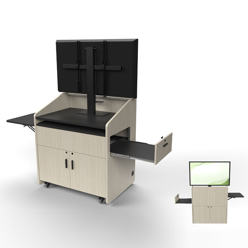 Audio Visual Furniture Single Rack Multimedia Podium (10RU) PD3002