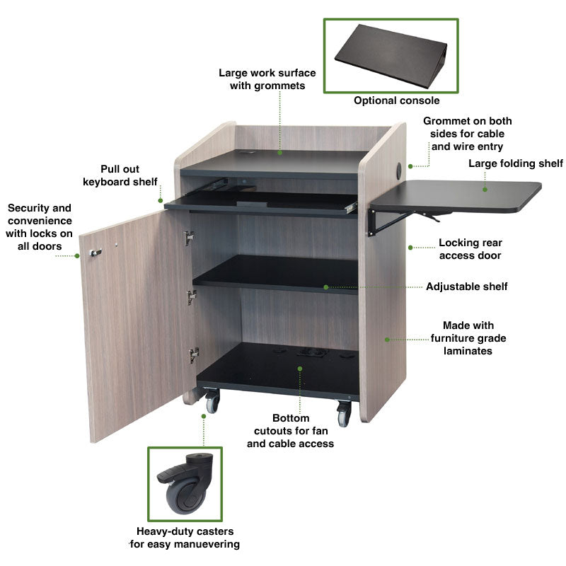 Audio Visual Furniture Economy Podium (Various) PD3003