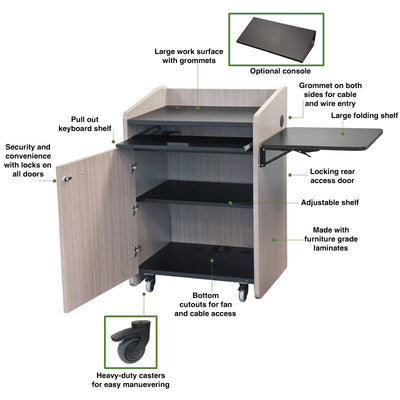 Audio Visual Furniture Economy Podium (Various) PD3003