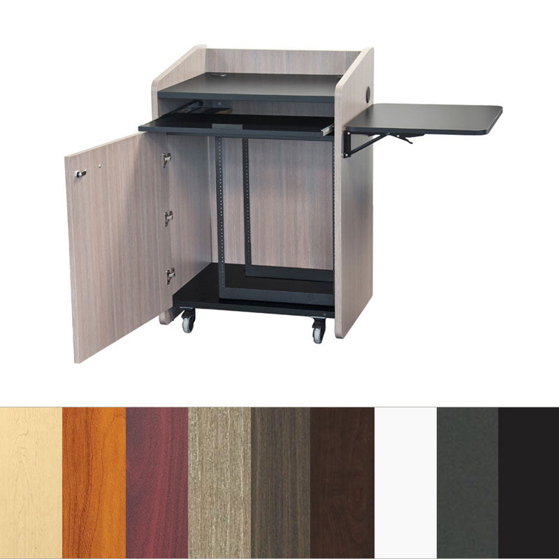 Audio Visual Furniture Economy Podium with Rack (14RU, Various) PD3004