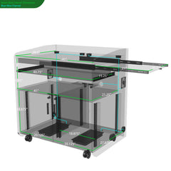 Audio Visual Furniture Large Surface Multimedia Podium (20RU) PD3008
