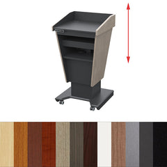 Audio Visual Furniture Height Adjustable Diplomat Podium (Various) PDDL25