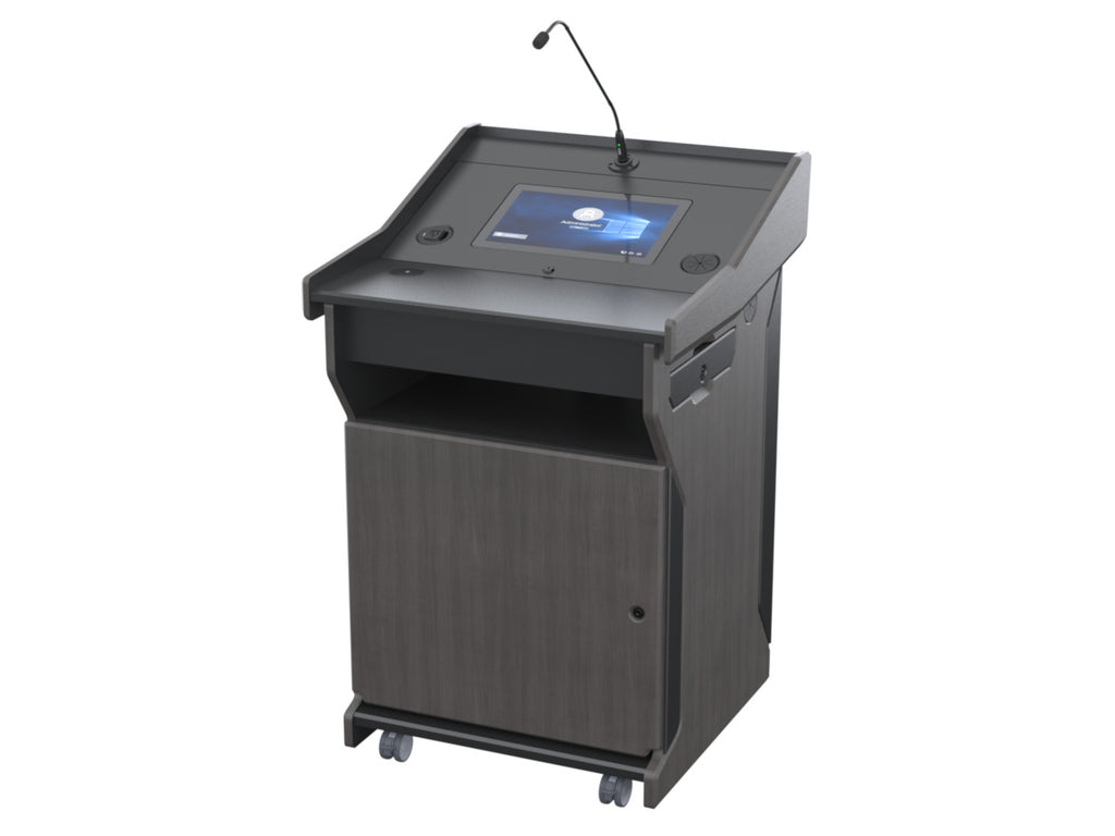 Audio Visual Furniture Digital Mobile Podium (Touch PC, LCD) PDX1532-PC-FS