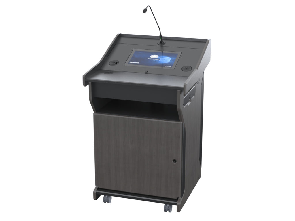 Audio Visual Furniture Digital Mobile Podium (Touch PC, LCD) PDX1532-PC-FS