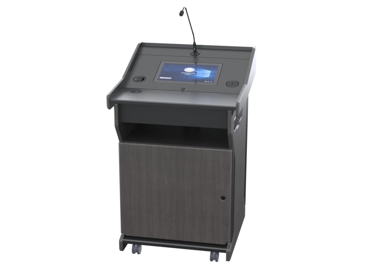 Audio Visual Furniture Digital Mobile Podium (Touch PC, LCD) PDX1532-PC-FS