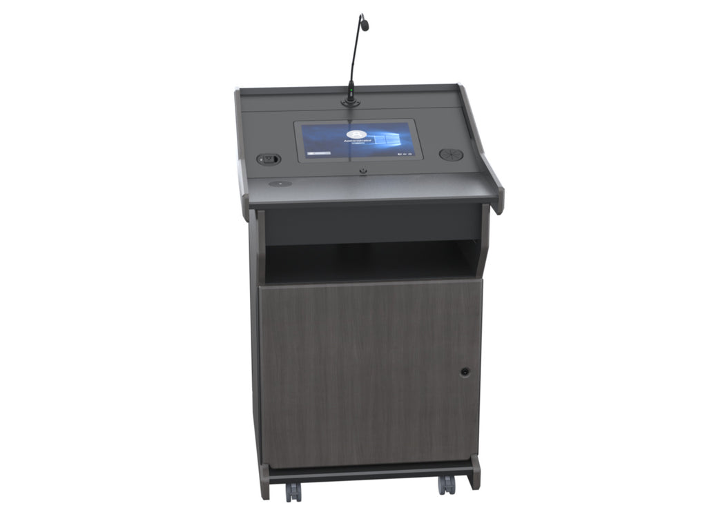 Audio Visual Furniture Digital Mobile Podium (Touch PC, LCD) PDX1532-PC-FS