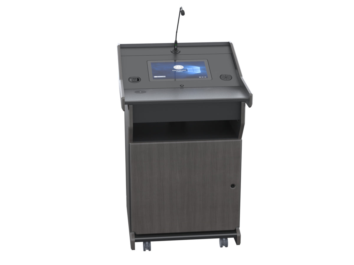 Audio Visual Furniture Digital Mobile Podium (Touch PC, LCD) PDX1532-PC-FS