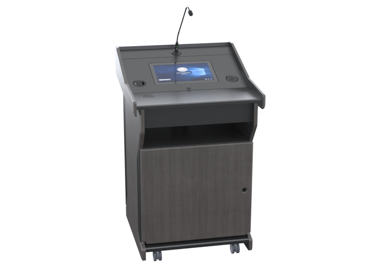 Audio Visual Furniture Digital Mobile Podium (Touch PC, LCD) PDX1532-PC-FS
