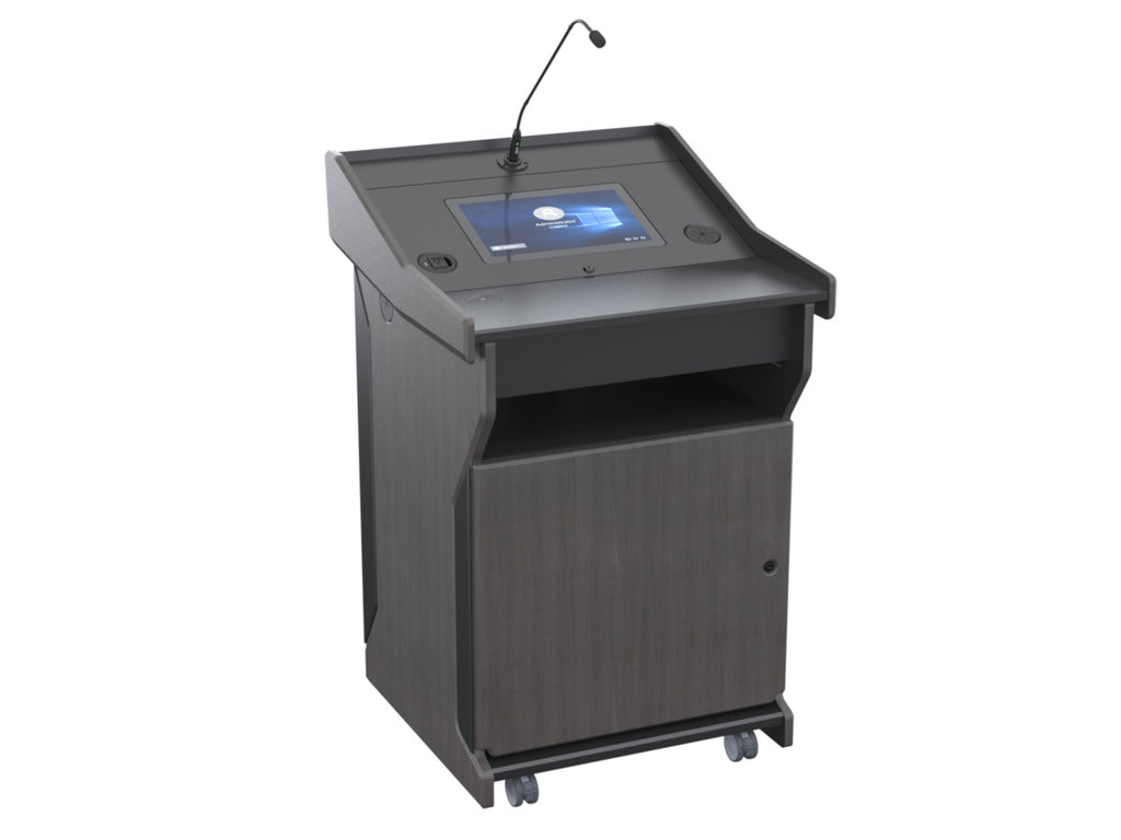 Audio Visual Furniture Digital Mobile Podium (Touch PC, LCD) PDX1532-PC-FS