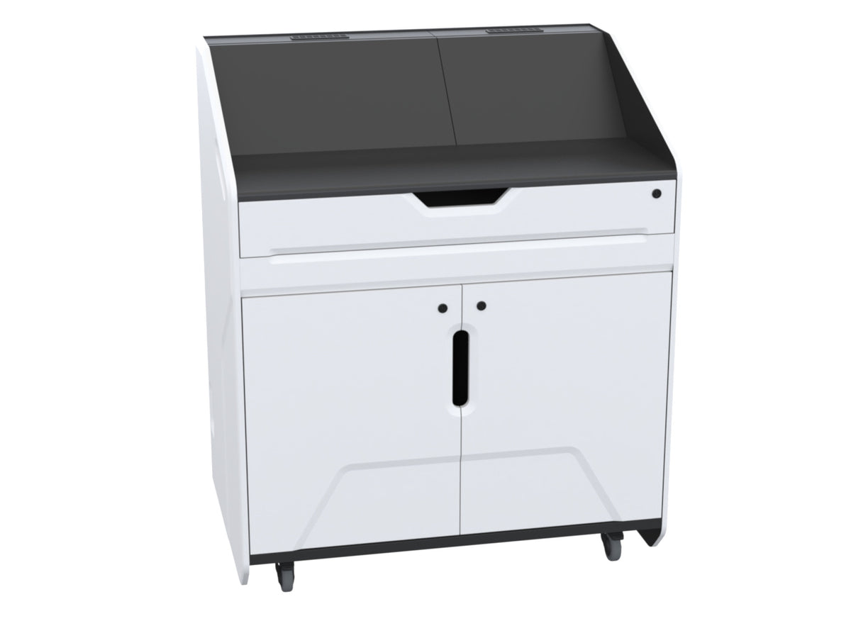 Audio Visual Furniture High Tech Multimedia Podium (12RU, Various) PDX20