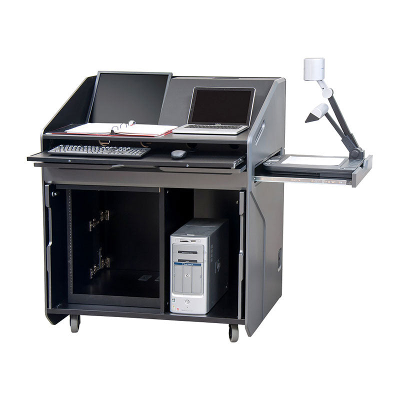 Audio Visual Furniture High Tech Multimedia Podium (12RU, Various) PDX20