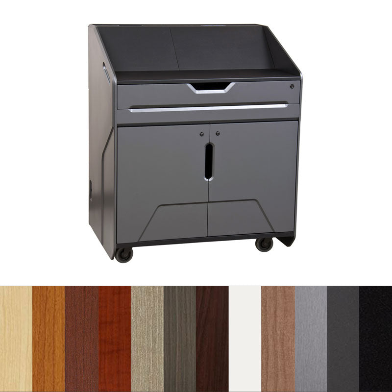 Audio Visual Furniture High Tech Multimedia Podium (12RU, Various) PDX20