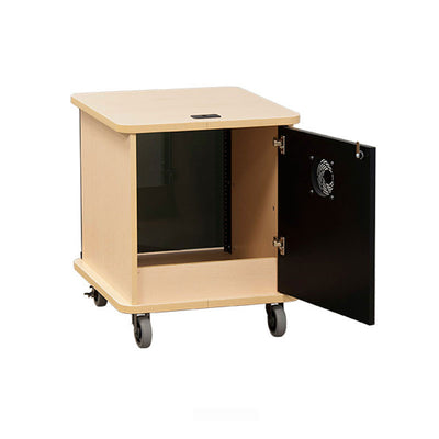 Audio Visual Furniture Deluxe Mobile AV Rack (12RU, Various) RACK-12