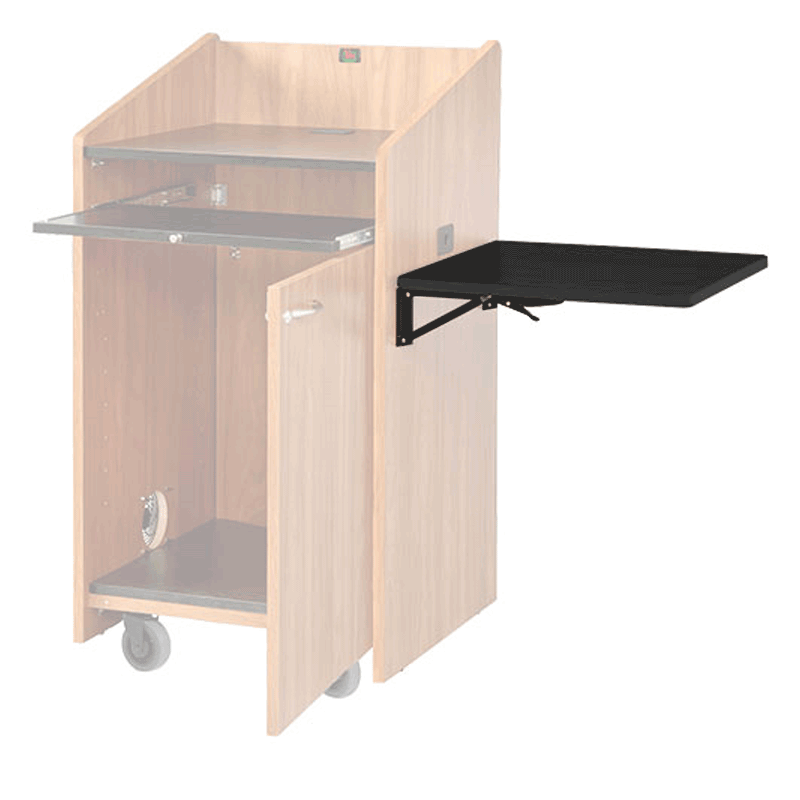 Audio Visual Furniture - VFI Folding Side Shelf Kit (Black) SH-FL-B