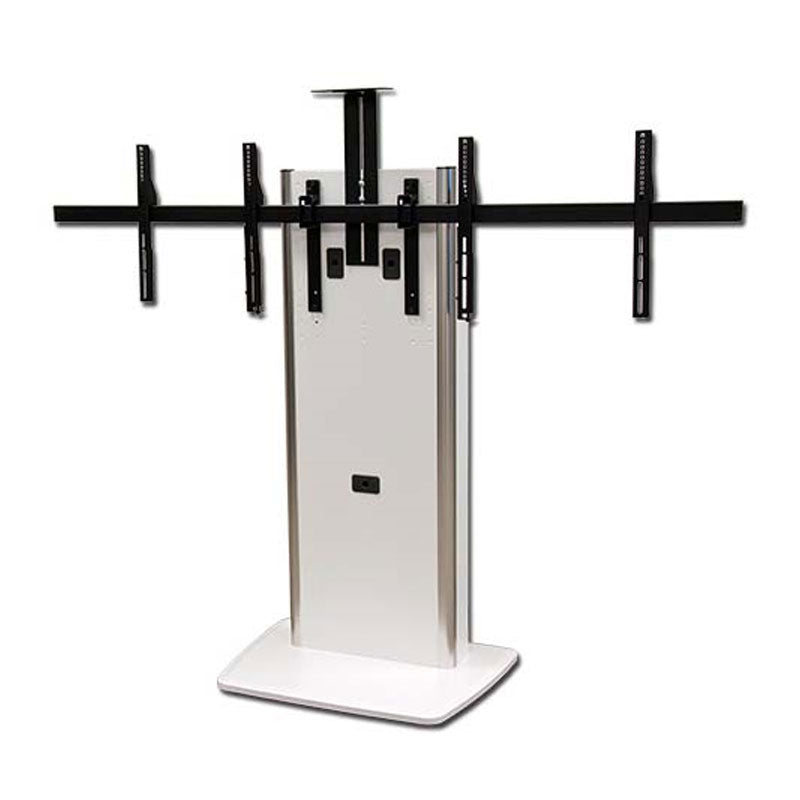 Audio Visual Furniture Dual Display Fixed Base Telepresence Stand, TP800-D