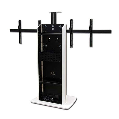 Audio Visual Furniture Dual Display Fixed Base Telepresence Stand, TP800-D