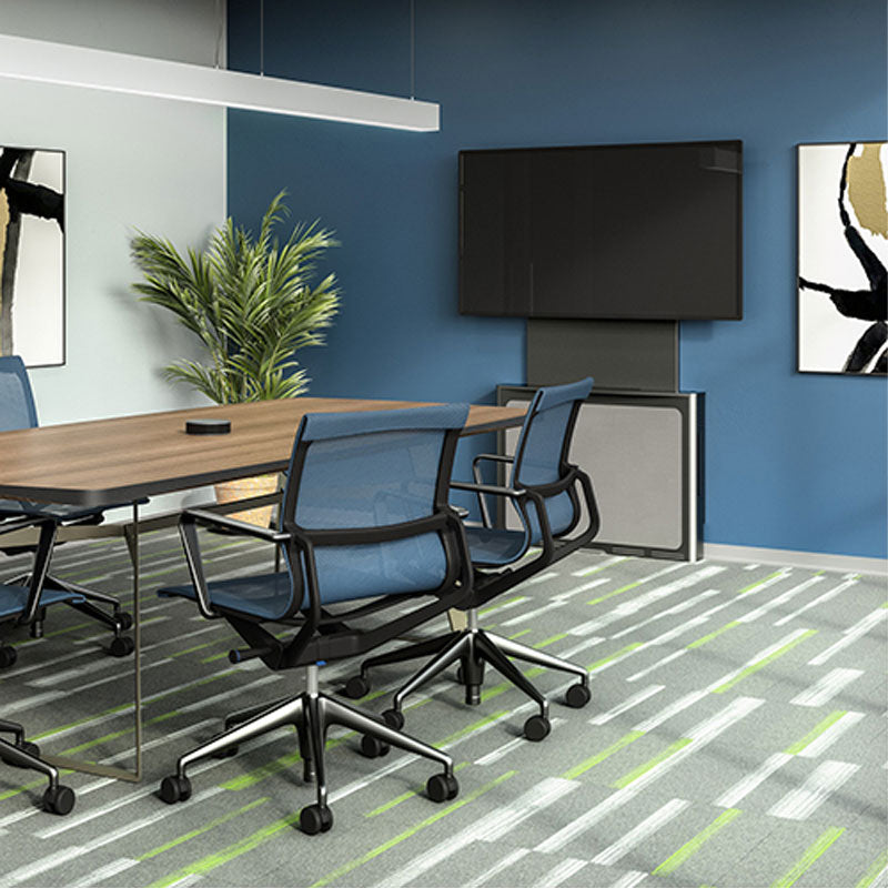 Chief Flat Panel Floor Support System, AVSFSS, conference-room credenza installation