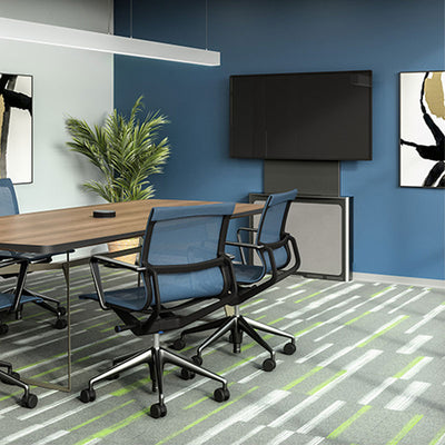 Chief Flat Panel Floor Support System, AVSFSS, conference-room credenza installation