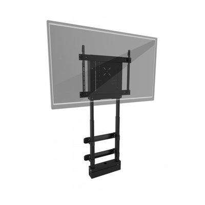 iCartTX DynamiQ Height Adjust Motorized Display Mount IC-487A12015, TV floor stand rear view