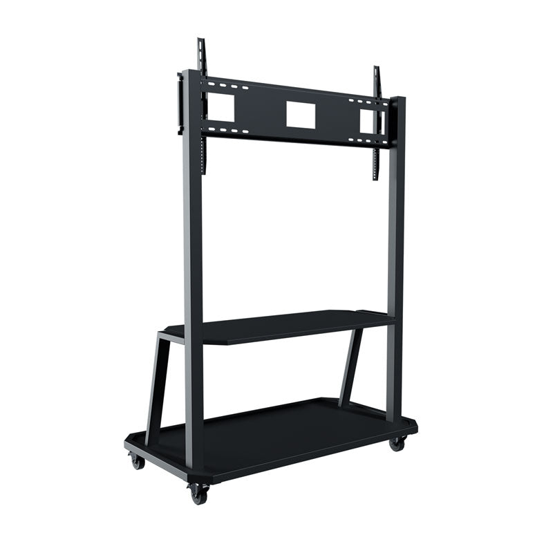 iCartTX Education Classroom Mobile Display Cart EDC-100, mobile display cart angled view