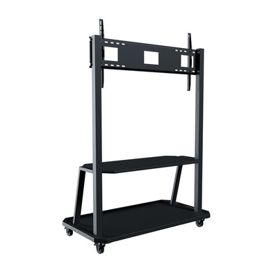 iCartTX Education Classroom Mobile Display Cart EDC-100, mobile display cart angled view