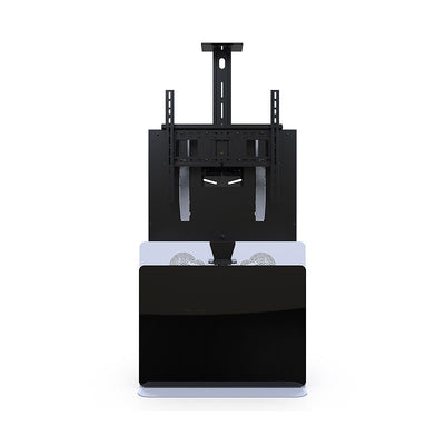 iCartTX Large Format Floor Stand ELT-2100S-B, video conferencing floor stand rear view