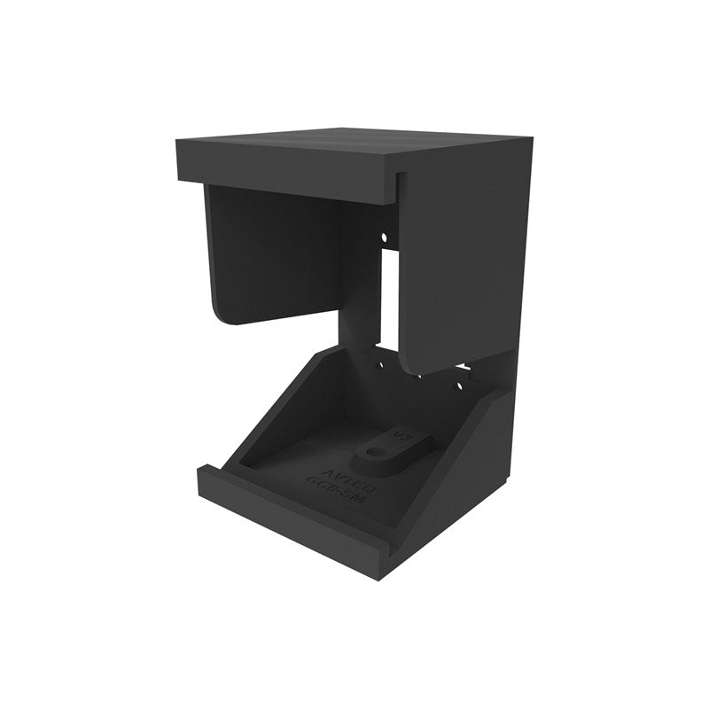 iCartTX Touch Controller Wall Mount GC8-SM, speaker wall mount front three-quarter view