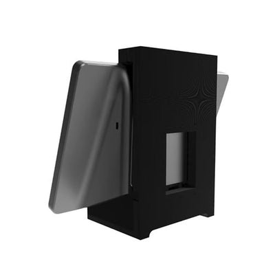 iCartTX Touch Panel Surface Wall Mount MAXHUB-SM, terminal device seated in a black protective enclosure