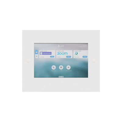 iCartTX Poly TC10 In-Wall Mount TC10-WMP, touchscreen control panel, front view