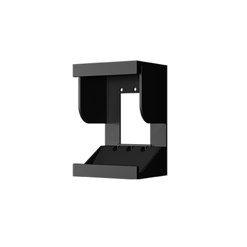 iCartTX Poly TC8 Wall Mount TC8-SM, black metal component shelf mounting bracket